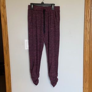 sorad purple and black heathered joggers